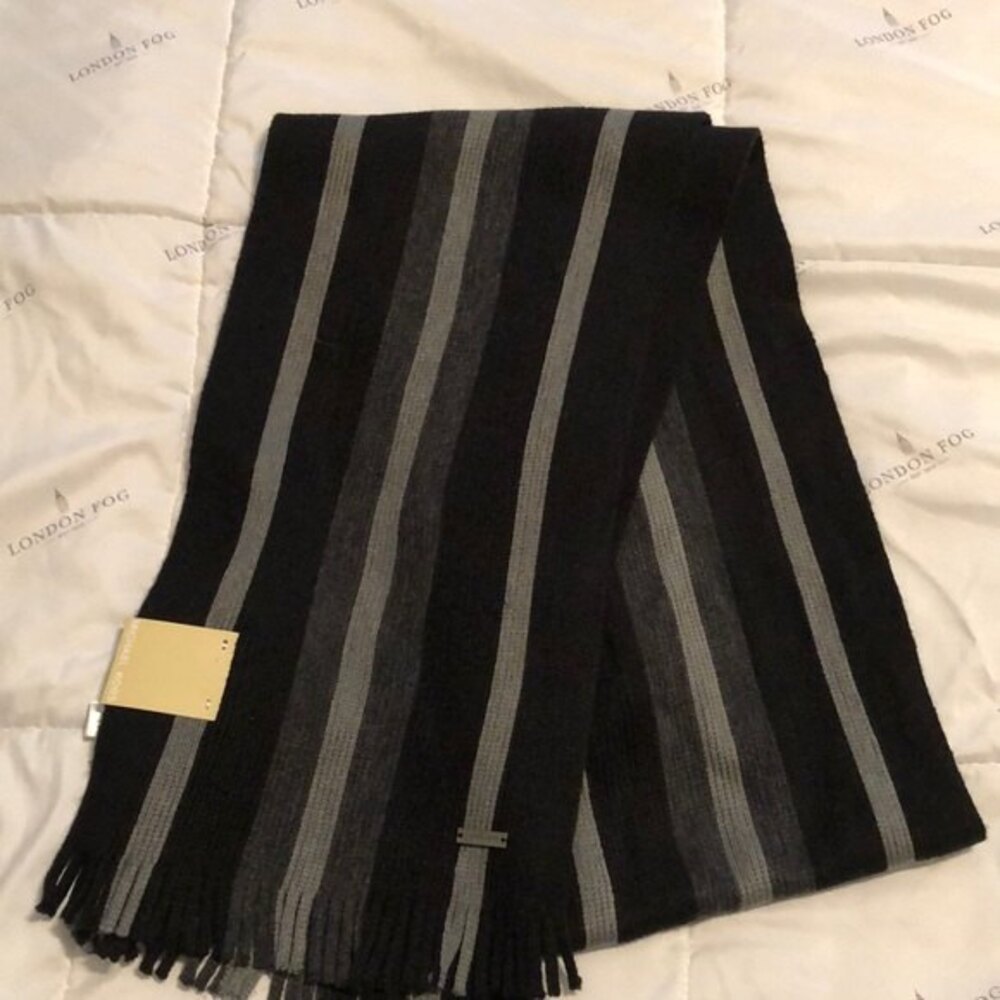 Micheal Micheal kors stripped fringe scarf
